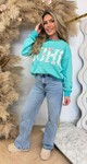 FLOWER SOHO SWEAT 8011509 AQUA