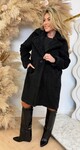 SUPER SOFT TEDDY COAT BLACK