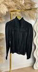 PERFECT COTTON PATROON BLOUSE 3603 BLACK