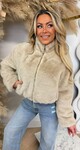 NENA FAUX FUR JACKET 7177 BEIGE