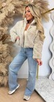 NENA FAUX FUR JACKET 7177 BEIGE