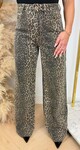 LEOPARD STRETCH JEANS 6265-34 TAUPE