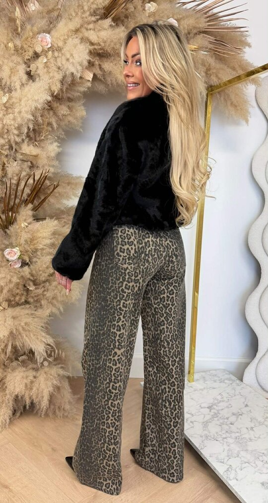 NENA FAUX FUR JACKET 7177 BLACK