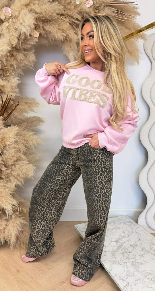 TEDDY GOOD VIBES SWEAT PINK