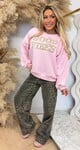 TEDDY GOOD VIBES SWEAT PINK