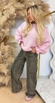 TEDDY RUFFLE SWEATER PINK