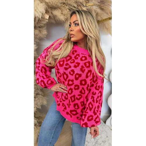 BETTY LEOPARD SWEAT PINK