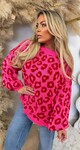 BETTY LEOPARD SWEAT PINK