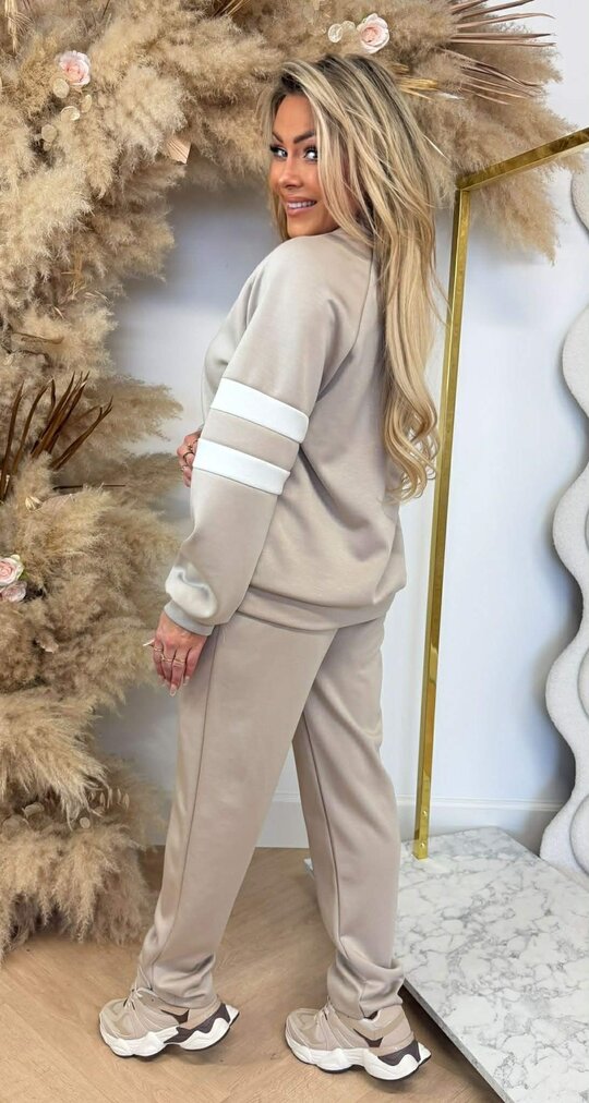 SASCHA STRIPE SET BEIGE