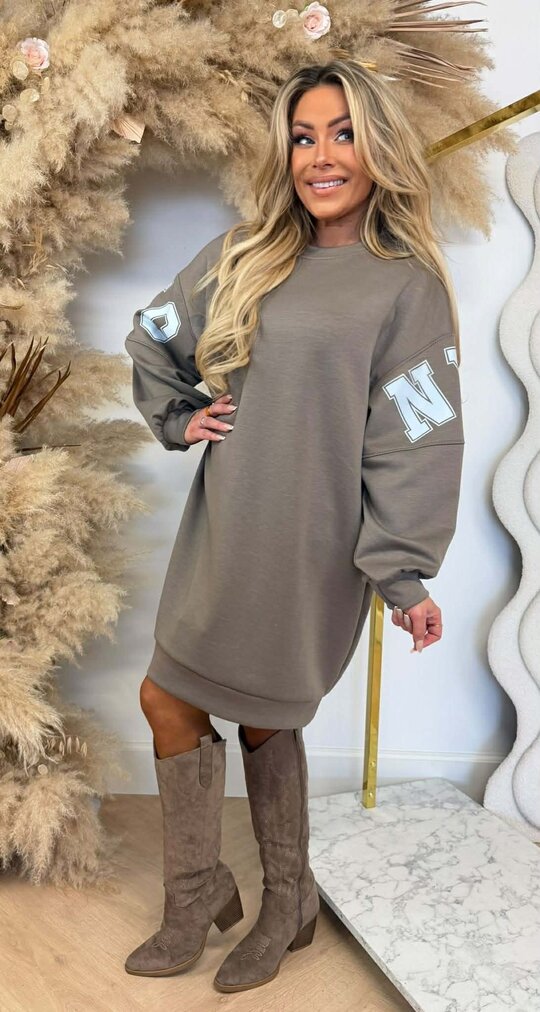 NYC LONG SWEAT TAUPE