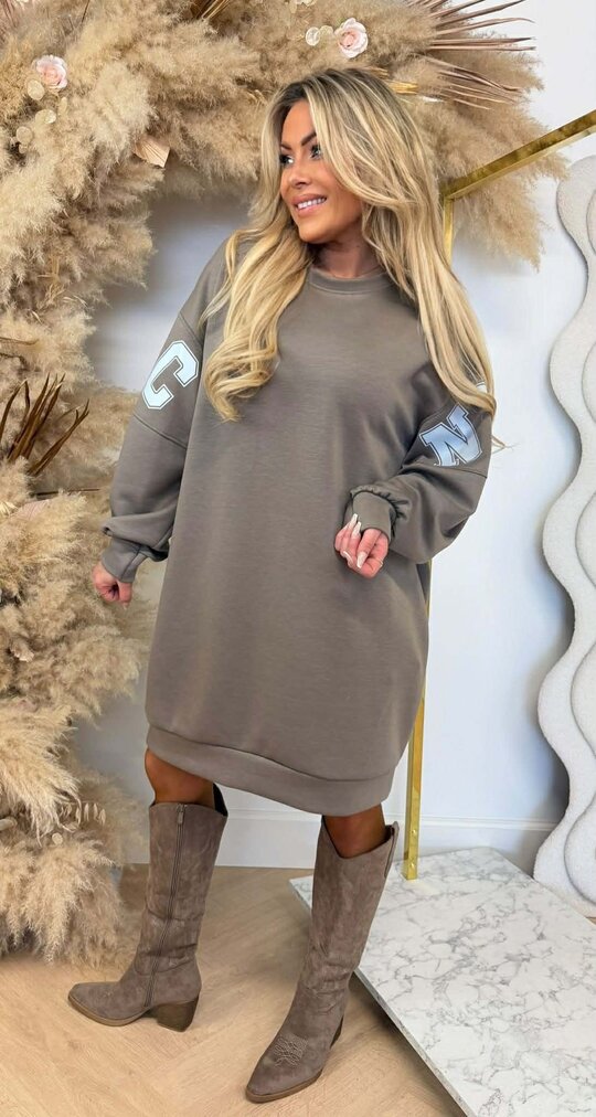 NYC LONG SWEAT TAUPE