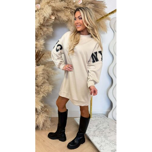 NYC LONG SWEAT BEIGE