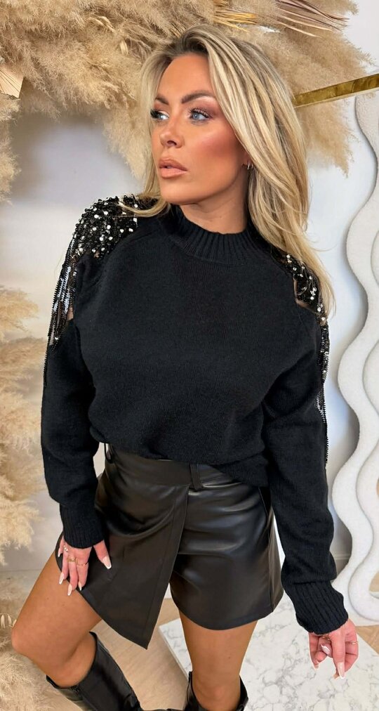 GLITZ & GLAM SWEAT 2516 BLACK