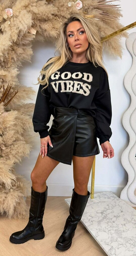 TEDDY GOOD VIBES SWEAT BLACK