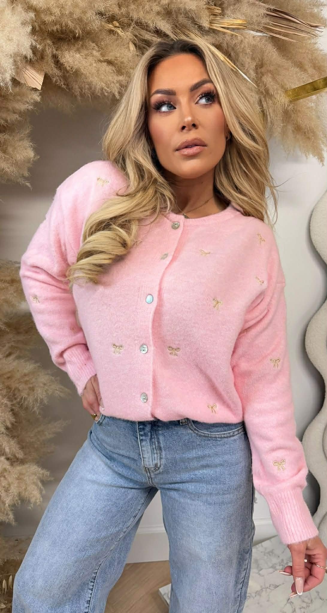 BOW SOFT VEST/SWEAT AM761 PINK