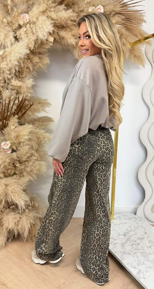 ISABEL CROPPED SWEAT TAUPE