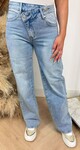 CROOKED KNOT WIDE LEG JEANS G181Y-D DENIMBLUE