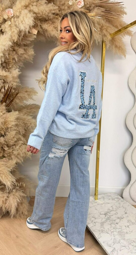 LA SMALL LEO SWEAT 3831388 ICEBLUE