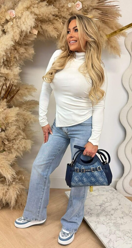 BASIC SPLIT TOP 20968 OFFWHITE