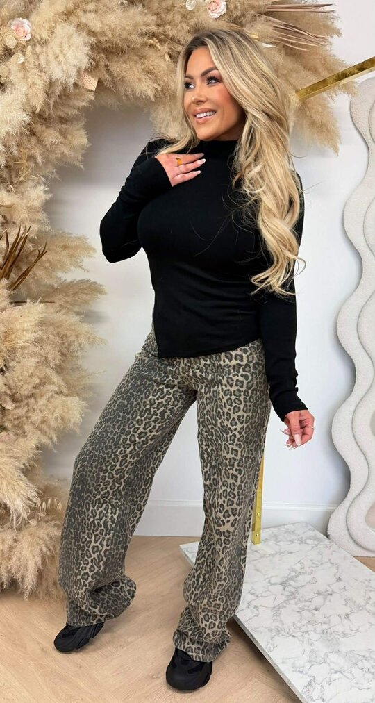 BASIC SPLIT TOP 20968 BLACK