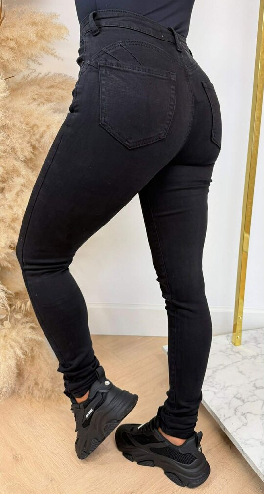 PUSH UP SKINNY JEANS 5399-10 BLACK