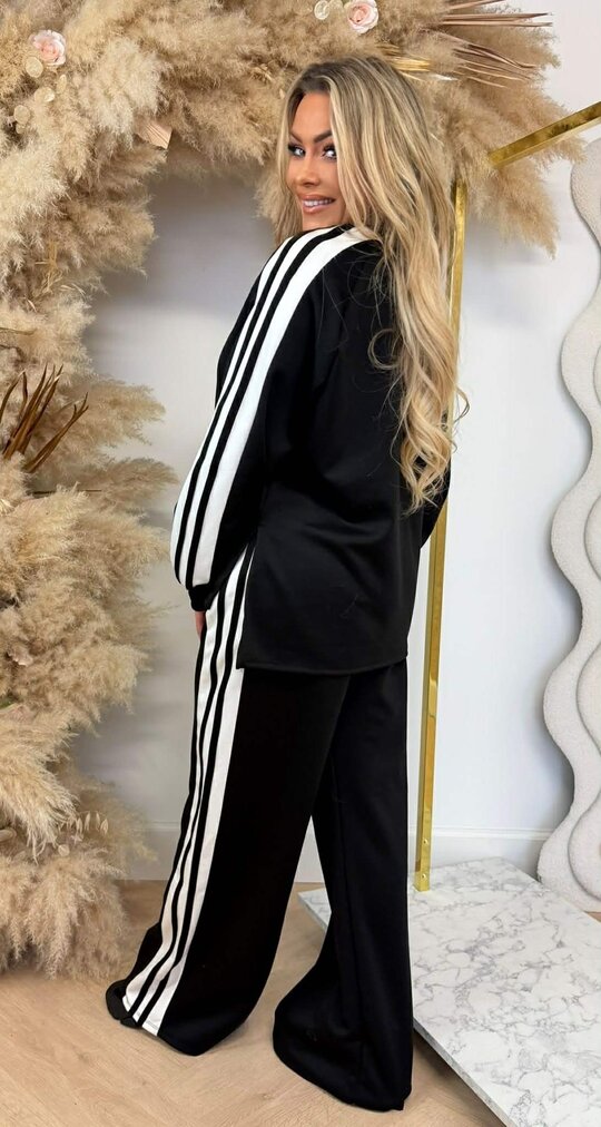 ADDY STRIPE SET BLACK