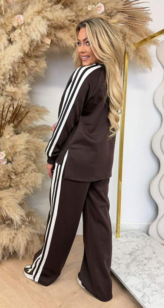 ADDY STRIPE SET CHOCO