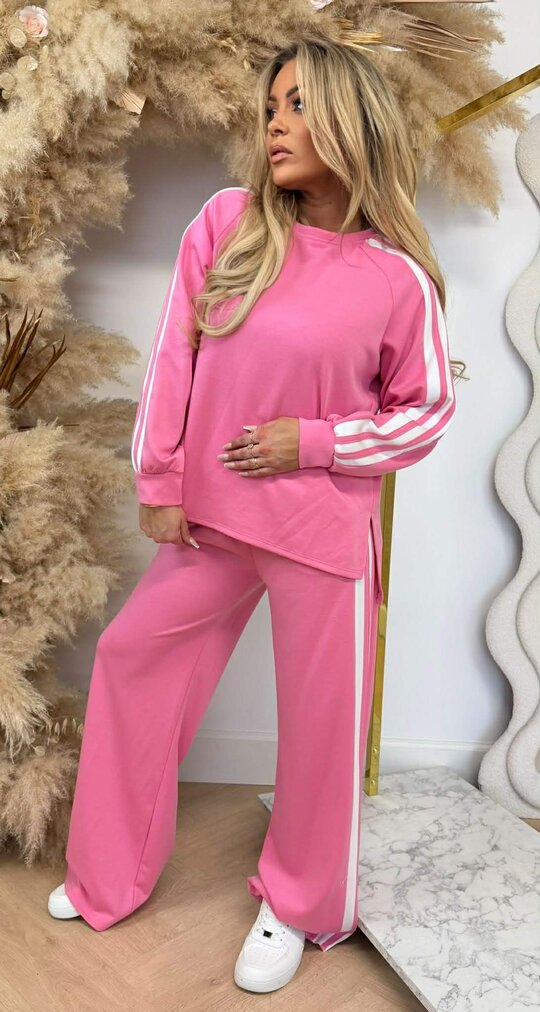 ADDY STRIPE SET PINK