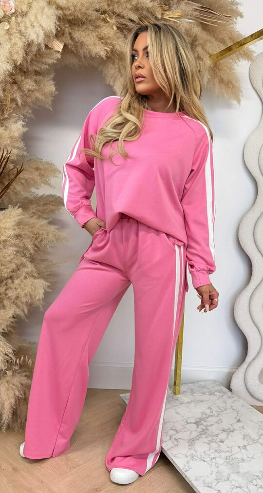 ADDY STRIPE SET PINK