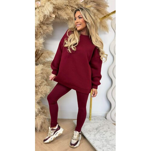 MYBEL FLEECE SET BURGUNDY MYBEL FLEECE SET BURGUNDY