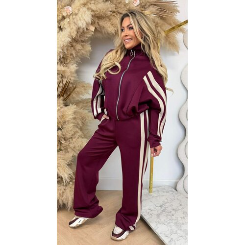 ELIN STRIPE SET BURGUNDY ELIN STRIPE SET BURGUNDY