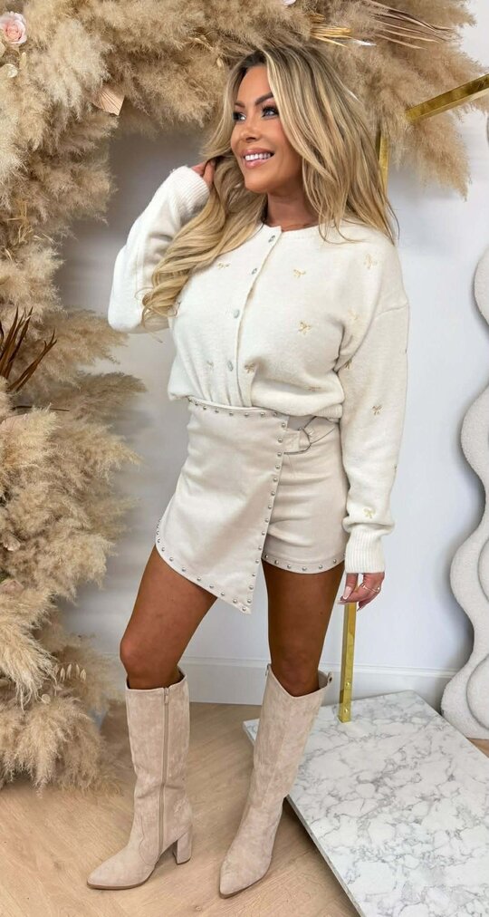 BOW SOFT VEST/SWEAT AM761 BEIGE