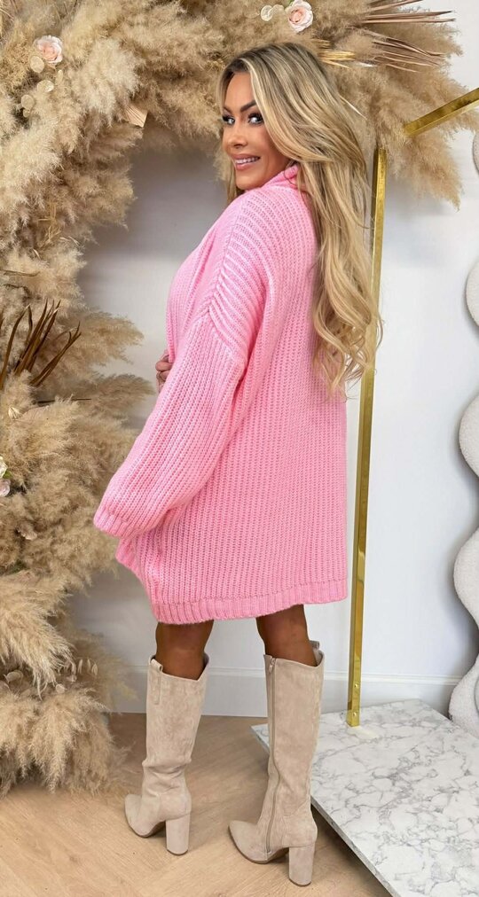 MARLIJN KOL SWEATER DRESS PINK