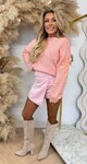 PALM SEQUIN SWEAT 8269 SALMON/PINK