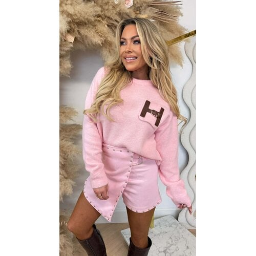 H POCKET INSPIRED SWEAT AM932 PINK