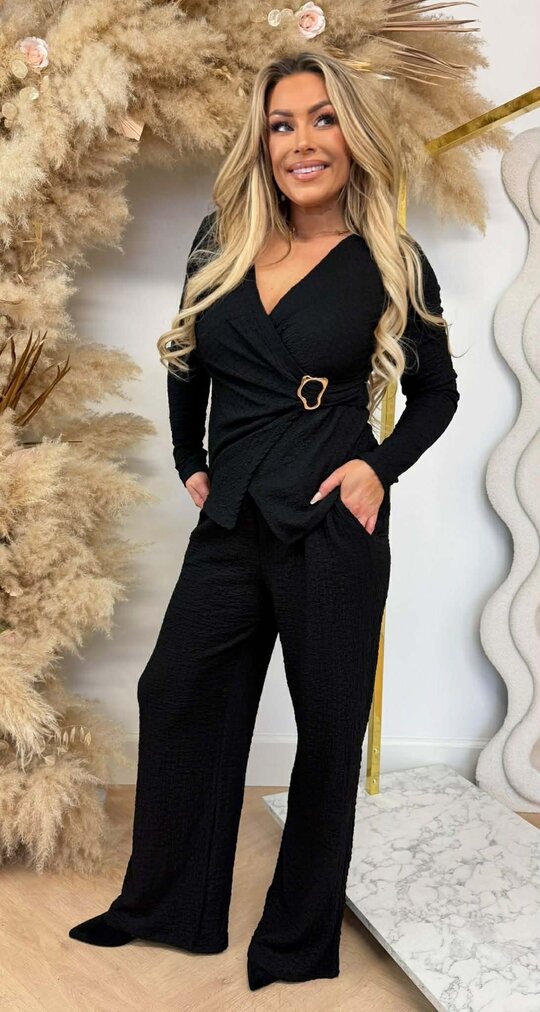ISA GOLDEN OMSLAG TWO PIECE BLACK