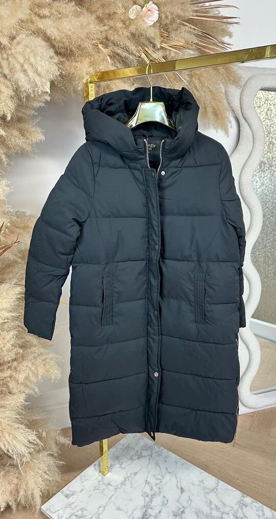 ZIP PUFFER JACKET JL082 BLACK