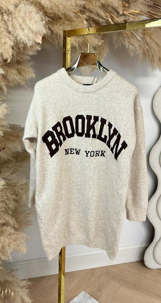 BROOKLYN NEW YORK DRESS 3831362 BEIGE