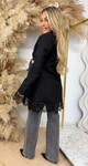 LARA LACE BLAZER BLACK