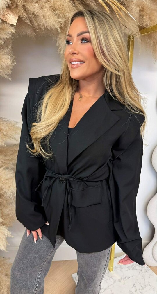 POCKET LUS BLAZER BLACK POCKET LUS BLAZER BLACK