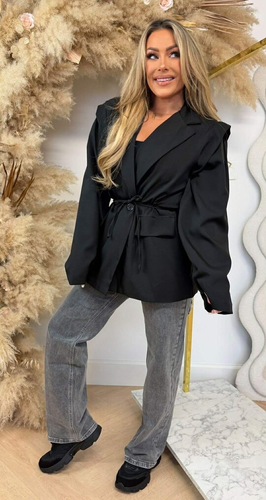 POCKET LUS BLAZER BLACK POCKET LUS BLAZER BLACK