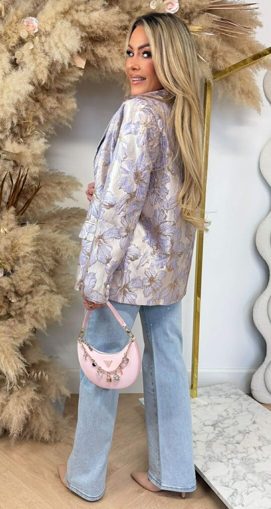 GLAM FLOWER BLAZER ZP1002 LILA