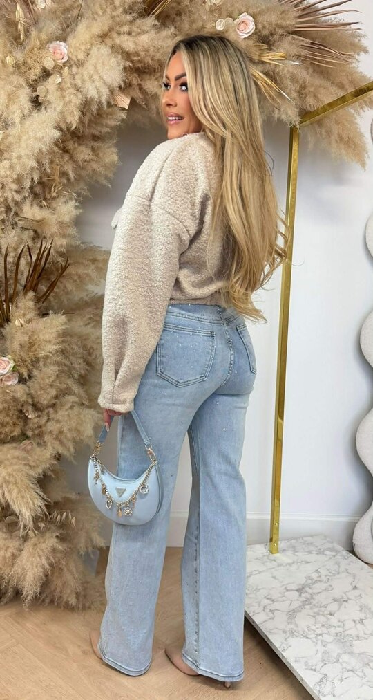 TEDDY BOMBER JACKET BEIGE