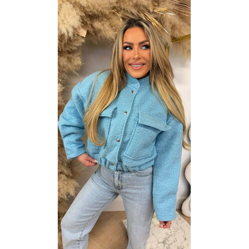 TEDDY BOMBER JACKET BLUE