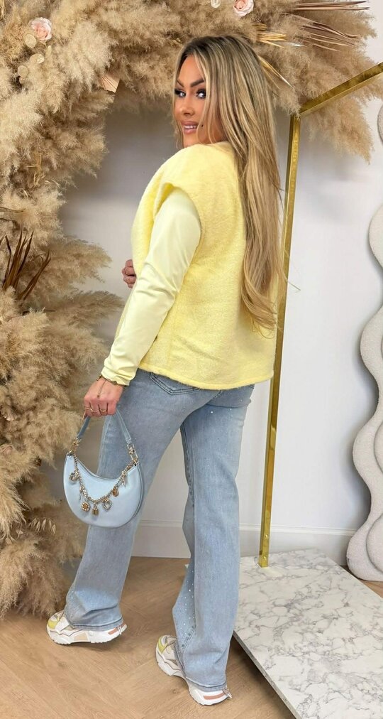 BASIC VILT GILET BUTTERYELLOW