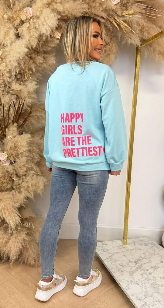 HAPPY GIRLS SWEAT ICEBLUE