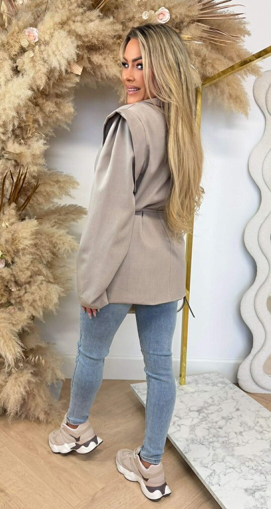 POCKET LUS BLAZER TAUPE