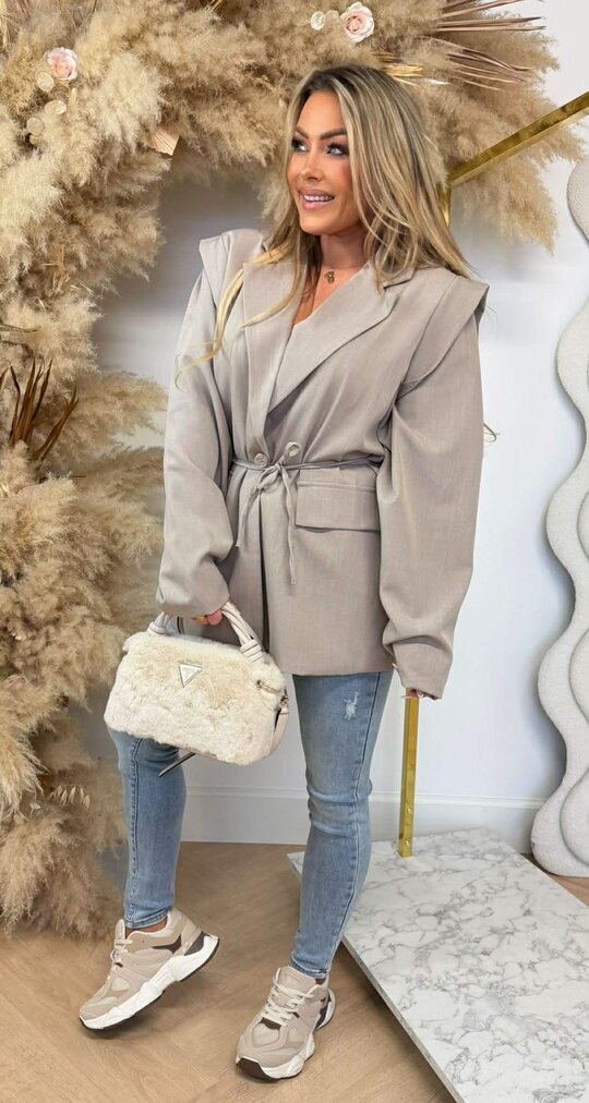 POCKET LUS BLAZER TAUPE