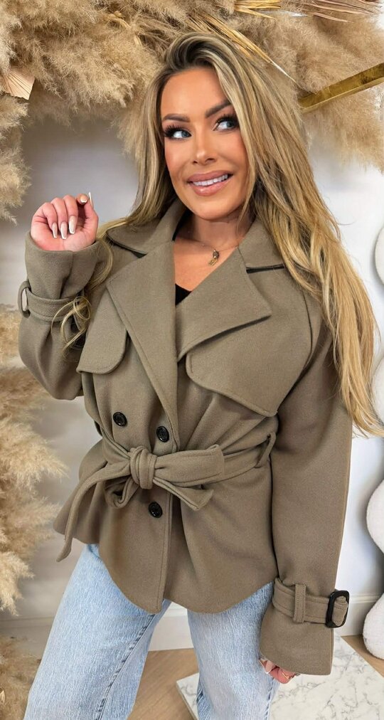 LUSSI COAT TAUPE