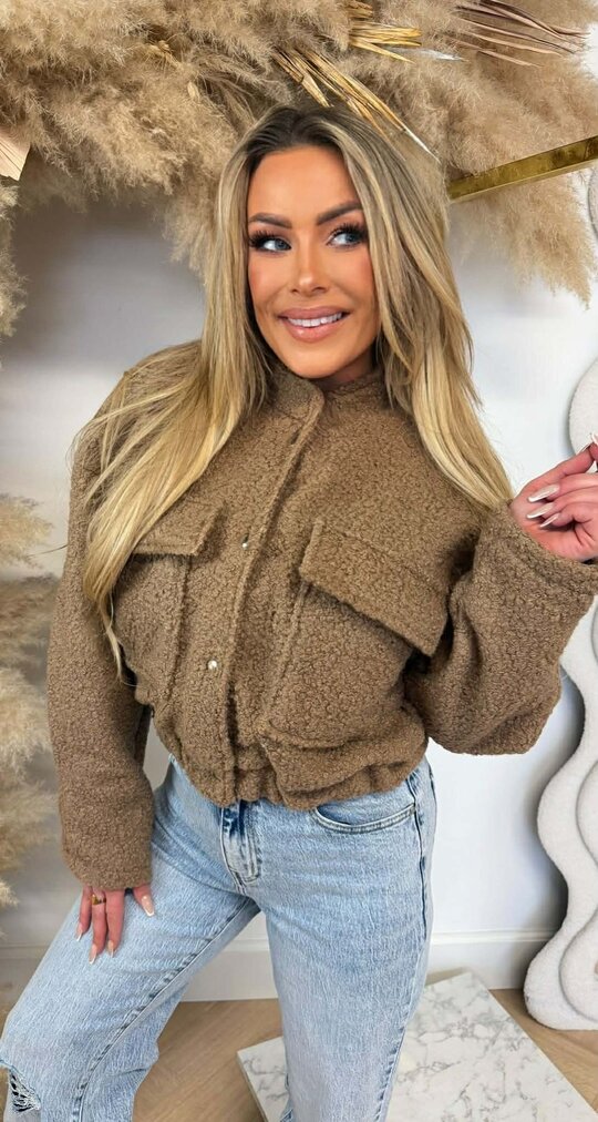 TEDDY BOMBER JACKET CAMEL